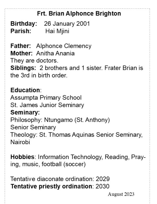 Frater Brian Alphonce Brighton - Image 2