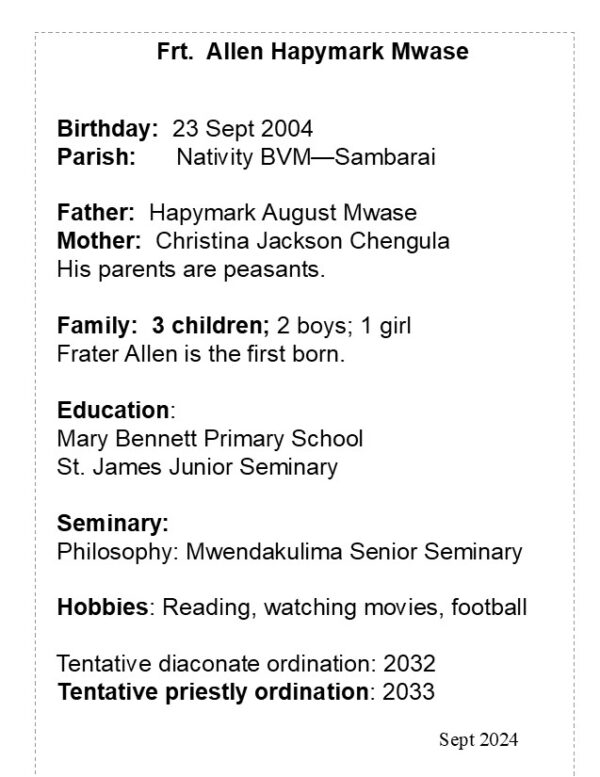 Frt. Allen Hapymark Mwase - Image 2