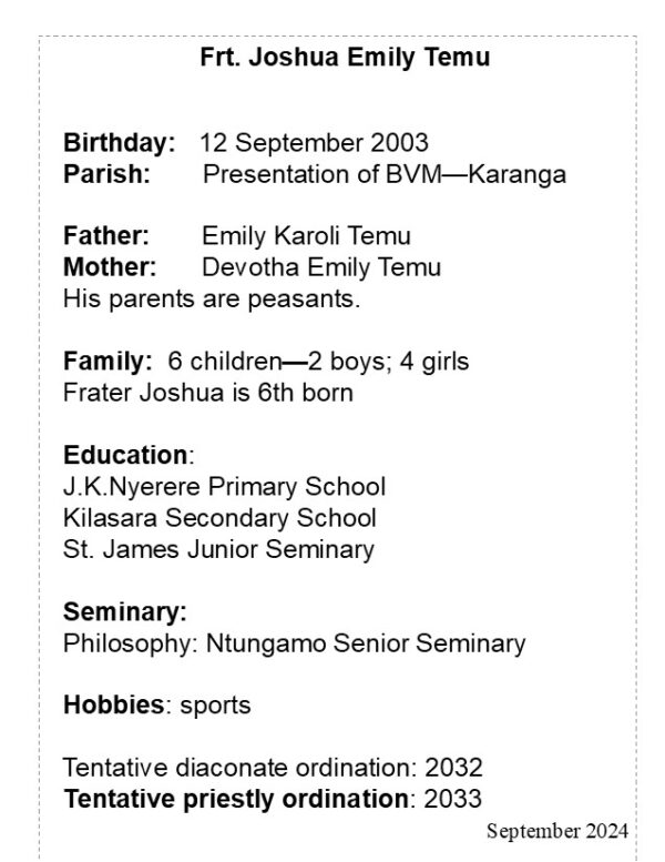 Frt. Joshua Emily Temu - Image 3