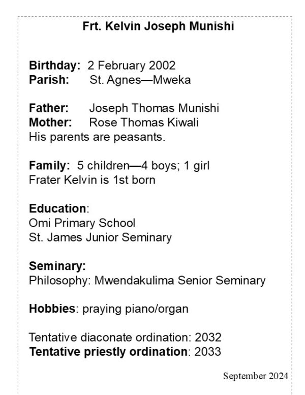 Frt. Kelvin Joseph Munishi - Image 3
