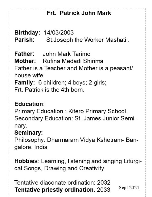 Frt. Patrick John Mark - Image 3