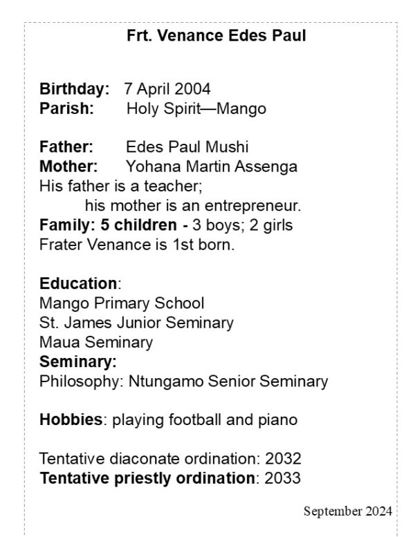 Frt. Venance Edes Paul - Image 3