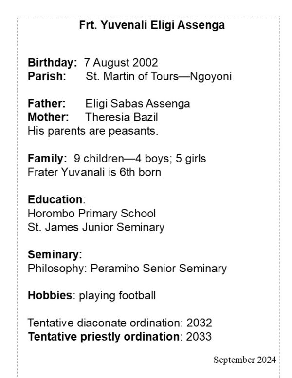 Frt. Yuvenali Eligi Assenga - Image 2
